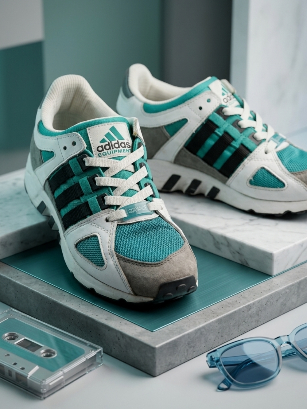 RARE Adidas EQT Running Guidance 93 OG Sub Green - Retro 90s Runner - Men's 6